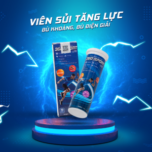 HỘP 10 VIÊN SỦI 360 SPORT - Thức Uống Bổ Sung Năng Lượng Bù Khoáng Bù Điện Giải 